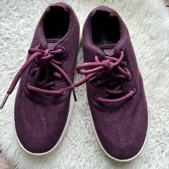 Allbirds Women’s Merino Wool Running Shoe in Berry Purple - Picture 2 of 12